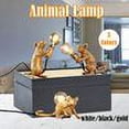 thumbnail image 5 of Lámpara de noche decorativa de resina para dormitorio, luz ambiental blanca, compañera perfecta para la mesita de noche (incluye bombilla) Lámpara de mesa caprichosa con forma de ratón, 5 of 5