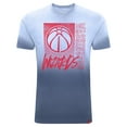 thumbnail image 2 of Unisex Sportiqe Navy Washington Wizards Bingham Sun-Fade T-Shirt, 2 of 3