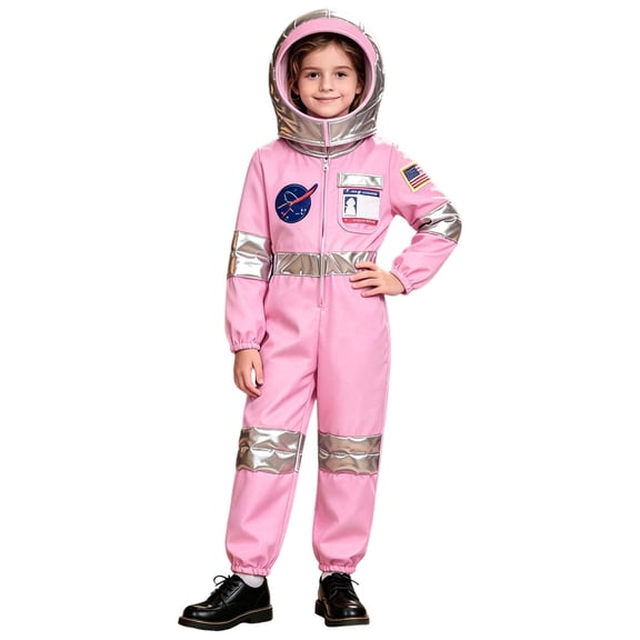 RFQWOVSR Kids Astronaut Themed Romper Festive Party Dress Up Outfit