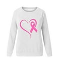 thumbnail image 4 of FcBaudy Hauts pour Femmes, Blouses et Chemises à Manches Longues Col Rond, Chemises pour Femmes Prévention Col Rond Décontracté Imprimé Raglan Manches Longues Col Rond Chemise Haut en polyester pour Femmes, 4 of 4