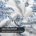 thumbnail image 6 of Blue Floral Tablecloth 70 x 70 Inch Round Chinoiserie Flowers Decorative Table Cloth Rustic Fabric Farmhouse Washable Table Cover for Picnic Party Holiday Home Indoor Outdoor, 6 of 6