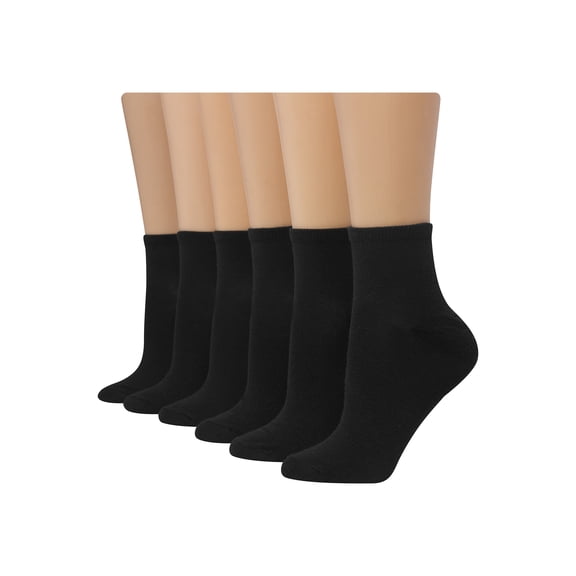 Hanes Women's Cool Comfort Sport Ankle Socks, 6 Pack