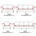 thumbnail image 3 of CHOK 2024 2 Seaters Printed Loveseat Sofa Covers Stretch Elastic Couch Slipcover Protector Removable Washable for Dining Room， Feathers, 3 of 4