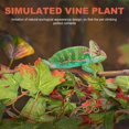 thumbnail image 2 of HLONK Fake Plants Lizards Geckos Cage Decor Imitated Leaves Decor Terrarium Accessory, 2 of 6
