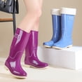 thumbnail image 3 of YUEHUA Womens Rain Boots, Outdoor Comfortable Lightweight Mid Calf Rain Shoes, Hiking Camping Daily Use, Rain Boots for Women Waterproof Comfortable Insole Light Rain Shoes, 3 of 7
