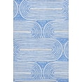 thumbnail image 2 of Addison Rugs Mayfield Washable Contemporary Art Deco Blue Rectangle Rug, 3' x 5', 2 of 6