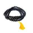 thumbnail image 2 of Marka Jewelry Handmade Ebony Karungali Kattai, Black Ebony Wood 108 Beads Rosary, Spiritual Practice Set, 2 of 2