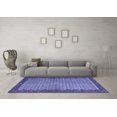 thumbnail image 3 of Ahgly Company Indoor Square Persian Blue Traditional Area Rugs, 4' Square, 3 of 4
