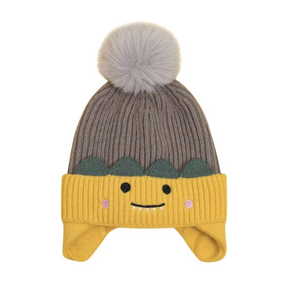 YDOJG Hat For Kids Baby Winter Hat Toddler Cartoon Beaniess Hats Girl Boy Pompom Beaniess For Kids Knit Warm Earflap Caps