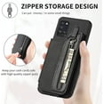 thumbnail image 4 of Phone Case for Samsung Galaxy A31 Wallet Cover with Tempered Glass Screen Protector and Zipper Credit Card Holder Stand Leather Cell Accessories Glaxay A 31 4G Gaxaly 31A A315G Women Men Black, 4 of 6