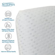 Memory Foam Pillow For Sleeping, Cervical Pillow, For Neck Pain Relief, White, Standard Size | Single Pillow, Comfortable Pillow, Rectangular Shape, Best Orthopedic Pillow