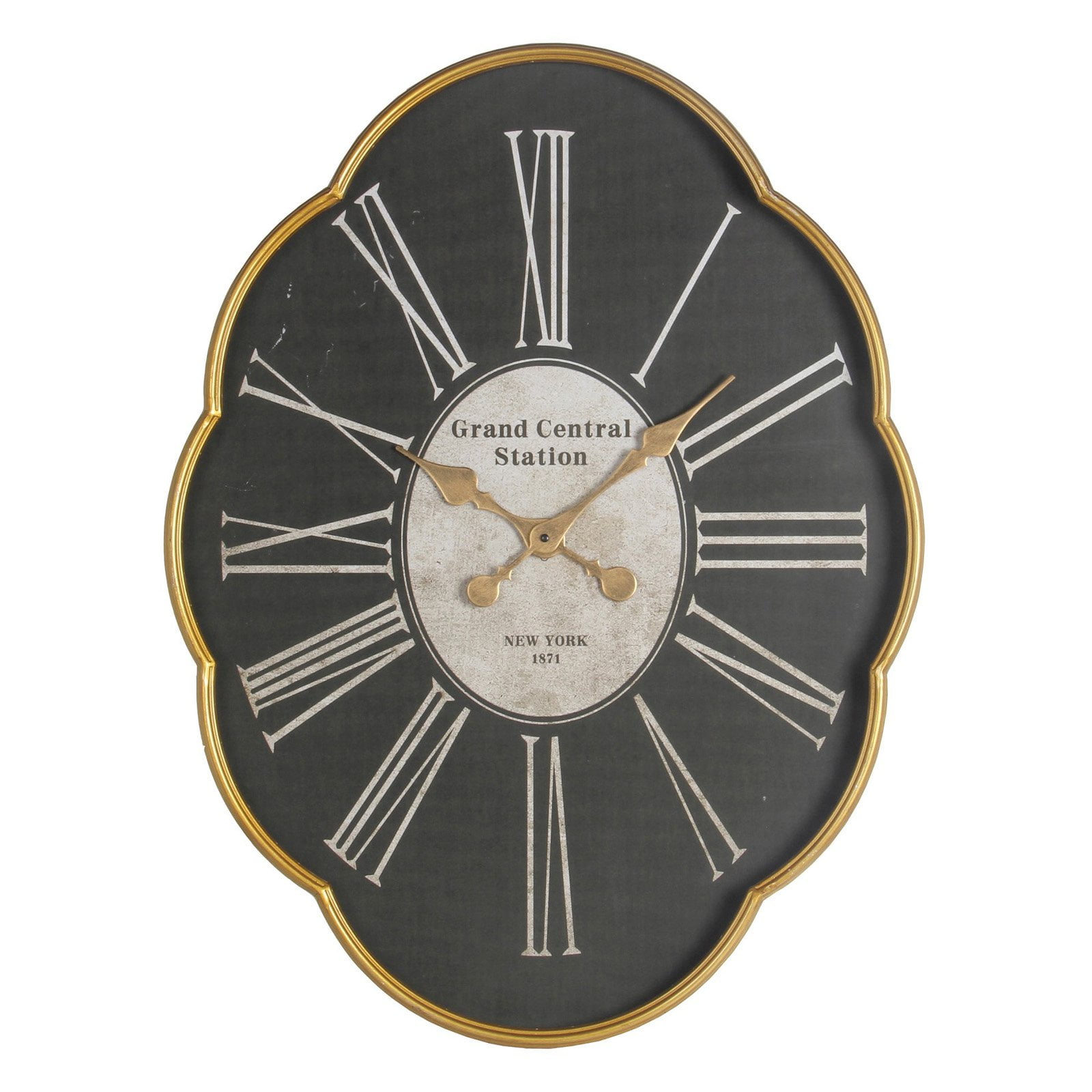 Privilege International 32.5 in. Iron Wall Clock