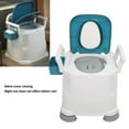 thumbnail image 3 of Portable Toilet Chair, Bedside Commode Chair Adjust Height With Garbage Bag For Elderly, 3 of 8