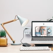 Merkury Innovations Surge Protector 4.2A USB Wall Charger, 3-Outlet Extender, 4 USB Ports and Phone Stand - White