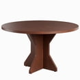 thumbnail image 1 of Kojooin Round Dining Table for 4-6 People, 47 Inch Circle Kitchen Table with Sturdy Pedestal Base, 1 of 7