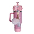 thumbnail image 2 of Lierteer 8PCS for Water Cup 40OZ 30OZ Glitter Bow Flower Pendant Lipstick Bag Decoration pink, 2 of 5