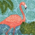 thumbnail image 2 of Brent, Paul 20x20 Gold Ornate Wood Framed with Double Matting Museum Art Print Titled - Bahama Flamingo I, 2 of 4