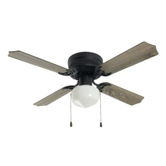 Seasons 42 in. Torrey LED Matte Black Ceiling Fan With Light #144348