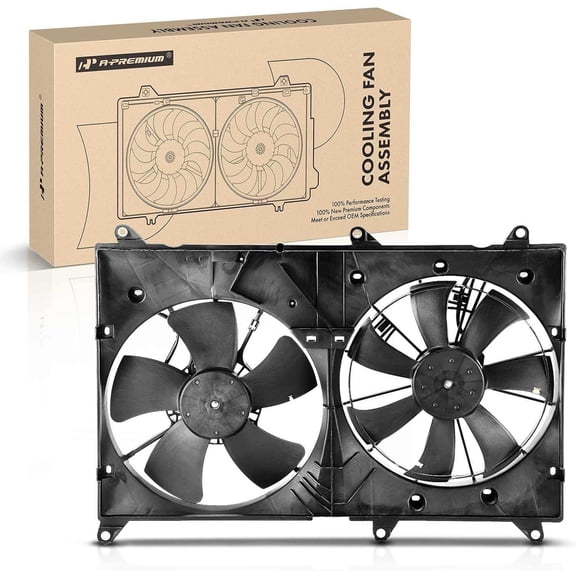 A-Premium Engine Radiator Cooling Fan Assembly Compatible with Toyota Highlander 2004 2005 2006 2007, L4 2.4L, Replace# 1636328270, 1636374311