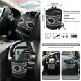 thumbnail image 5 of Renewold American Tribal Black 15 PCS Car Seat Cover Full Set, with Steering Wheel Seat Belt Strap Rear View Mirror Cover Trash Can Coaster Keychain Air Vent Storage Bag Car Decor Universal Fit, 5 of 7