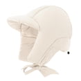 thumbnail image 5 of yuksok Down Hat with Earflaps Cap Warm Hat with Peak for Skating Camping Snow Sports White, 5 of 9