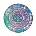 thumbnail image 1 of Ethnic Mouse Pad for Computers, Classical Mandala in Various Details Drawn Design Composition Old Print Design, Round Non-Slip Thick Rubber Modern Mousepad, 8" Round, Lilac and Blue, by Ambesonne, 1 of 2