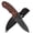 Camping Knife Brown, variant on Plys Fixed Blade Knife with Sheath for Outdoor: Full Tang Carbon Steel Hunting Tactical Knives for Men Hiking and Camping EDC