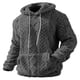 thumbnail image 2 of MHFRRA Sudadera con Capucha Forrada, Suéter Cálido de Invierno, Top Informal Suave y Urbano Gris, 2 of 4