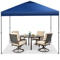 thumbnail image 3 of Costway Patio 10x10ft Outdoor Instant Pop-up Canopy Folding Tent Sun Shelter UV50+ Blue, 3 of 10