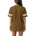 thumbnail image 3 of Plain Blank Football Jerseys For Women Unisex Athletic T-Shirts Practice Sports Uniforms Outfits Light Brown L, 3 of 5