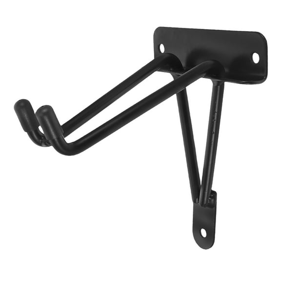 Luxshiny Heavy Duty Black Steel Garage Storage Hooks Wall Mounted Bike Rack for Indoor Use, Support, 1 Set