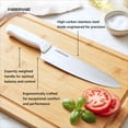 thumbnail image 4 of Farberware 20-piece Triple Riveted Cutlery Knife Block Set with Kitchen Shears, White, 4 of 12