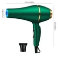 thumbnail image 5 of Snmubt Hair Dryer High-Power Hair Dryer Home Hair Dryer Hot Wind Comb Hair Salon Blowing Comb (Green), 5 of 9