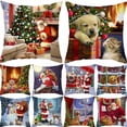 thumbnail image 4 of Funda de cojín navideña de Papá Noel, decoración navideña para el hogar, adornos navideños 2024, regalos navideños, Año Nuevo 2025, 4 of 5