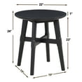 thumbnail image 3 of Steve Silver Oslo Indoor 24.8" H Modern End Table, Black, 3 of 6