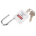 thumbnail image 3 of Candado de bloqueo de seguridad shamjiam con grillete acero inoxidable blanco, 3 of 8