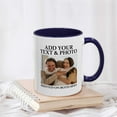 thumbnail image 2 of Valentines Custom Mug with Pictures 11oz Personalized Coffee Mug Gifts for Birthday Valentine's Day Multiple Colors Photo Mugs Personalized Text and Logo tazas personalizadas for Man Woman(Dark Blue), 2 of 8