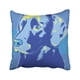 thumbnail image 1 of Funda de almohada Labrador Negro ABPHQTO Estilo Pop Azul Cara Dorada 45x45 cm, 1 of 1