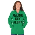 thumbnail image 4 of Major Key Alert Rap Entrepreneur Zip Up Hoodie Men's Women's Brisco Brands 3X, 4 of 6