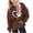 Brown, variant on HAOTAGS Girls Graphic Print Hoodie (2-14) Long Sleeve Hooded Sweatshirt with Pocket Black Size 5