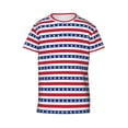 thumbnail image 4 of Wukai Stars And Stripes Youth Unisex Short Sleeve T-Shirt for Boys, Girls, Teens, and Kids-Large, 4 of 7