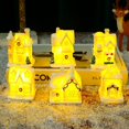 thumbnail image 4 of Mini iluminación de resina para casa, funciona con pilas, escena de casa de nieve que brilla en la oscuridad, edificios coleccionables en miniatura para decoración de escritorio, 4 of 4