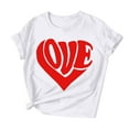 thumbnail image 4 of BLVB Valentine Day Shirts for Women Crewneck Love Heart Girlfriend Valentines Gift Tshirt Graphic Short Sleeve Tee Tops, 4 of 7