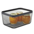 thumbnail image 6 of mDesign Steel Food Storage Organizer Bin Mesh Basket for Pantry - 2 Pack - Black, 6 of 8