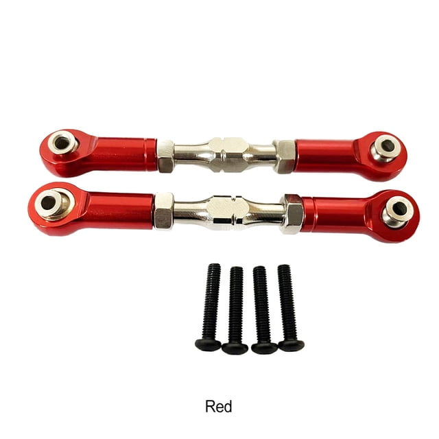 Baohd Upgrade Parts Aluminum Front Turnbuckle For Steering Improve Steering Performance With Aluminum red 1Set