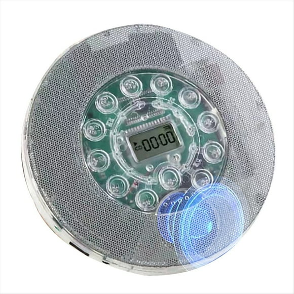 Protable Bluetooth Reproductor de CD de Música de Altavoz Transparente con Pantalla LCD Reproductor de CD Personal para Viajes A Domicilio