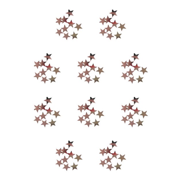 Monstrate 1 Juego de decoraciones para fiestas, interesante, delicado, pequeño, colgante, pequeño, para interiores, accesorios de estrellas para el tipo 16 10piezas Monstrate CBP354338