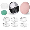 thumbnail image 5 of Cover Button Kit, Cloth Fabric Covered Round Flat Back Metal Buttons Refill Forms Replacement with Buckle Making Tool for DIY Sewing Bags Crafts Sofa Upholstery ,10 Sets [30mm], 5 of 7