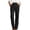 Black, variant on Gunia Linen Cotton Pants Women Breathable Casual Trousers High Waist Wide Leg Pants With Pockets Comfortable Elastic Waistband Summer Flowy Pants