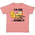 thumbnail image 3 of Inktastic I'm 5 and Crushing It Construction 5th Birthday Boys or Girls Toddler T-Shirt, 3 of 5